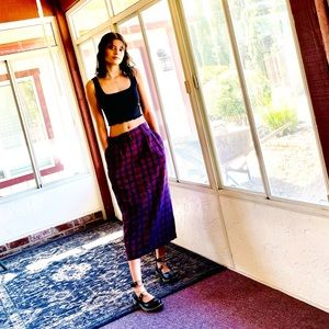 RARE VNTG Plaid Skirt